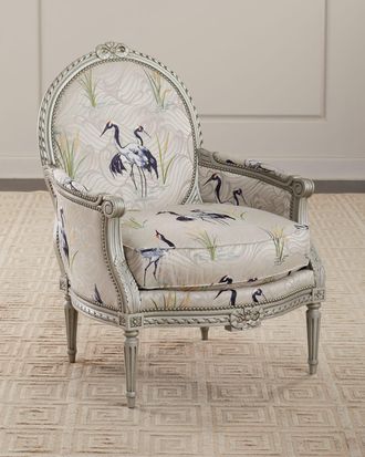 Massoud Dorado Bergere Chair