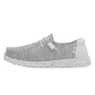 Hey Dude Womens Wendy Sox Shoe In Stone White