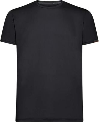 Roberto Ricci Design Korte mouwen Oxford T-shirt in Donkerblauw - Heren - T-shirts - Blauw - L - Tops