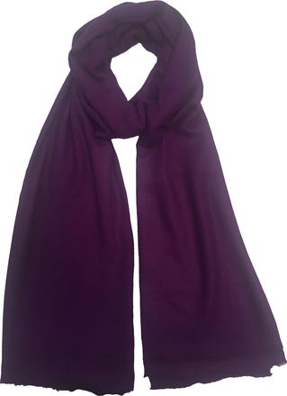 Adorn Handmade Womens 100% Cashmere Purple Scarf/Shawl/Wrap/Stole