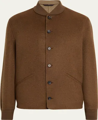 Loro Piana Mens Rik Water-Repellent Cashmere Blouson