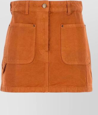 Prada denim mini skirt