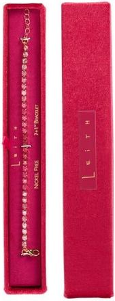 Leith Gradient CZ Tennis Bracelet in Pink Multi- Gold at Nordstrom Rack