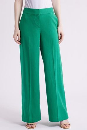 Tahari by ASL Wide Leg Pants in Clover at Nordstrom, Size 16P