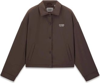 Guess Ariel Licht Gevoerde Jas - Dames - Zomerjassen - Bruin - M - Jassen