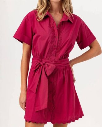 Sundays Mara Dress In Red Bud