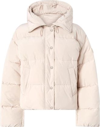 Pinko Pinko - Impasto Imbottito Puffer Jas - Dames - Jassen - Beige - Maat: S Leer