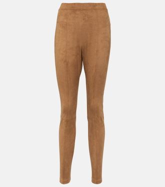 Max Mara Leisure Ebe faux suede slim pants