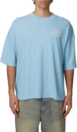 Good For Nothing Boxy-Fit Stamp T-Shirt in Blue at Nordstrom, Size Xx-Large