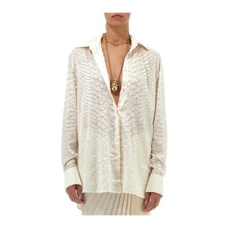 Roberto Cavalli Donna, Camicette, Beige, M, new