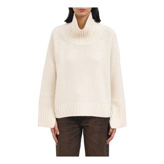 Soft Goat Girlfriend Turtleneck - Dames - Cashmere truien - Wit - XS - Wol - Truien & Vesten