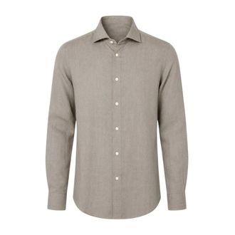 Bastoncino Casual Shirts - Heren - Casual Overhemden - Bruin - S - Overhemden