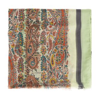 Etro Etro, Scarves, female, Green, Size: ONE SIZE Patterned Scarf