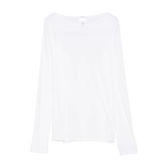 Wolford White Long Sleeve Crew Neck Shirt - female - Wolford - Long Sleeve T-Shirts - White - XS - Tops