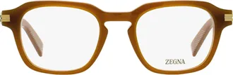 Ermenegildo Zegna EZ5282 Modern Keyhole Bridge Eyeglasses - Brown