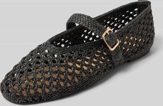 Inuovo Ballerina in Flecht-Optik in Black, Gr&ouml;&szlig;e 41