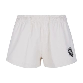 Amiri Emblem Detail Shorts - Dames - Korte broeken - Wit - Maat: XS Katoen