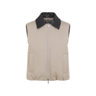 Brunello Cucinelli Reversible Check-pattern Gilet
