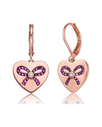 Genevive 18K Rose Gold Vermeil Earrings