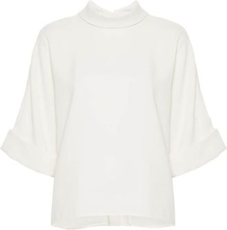 Mark Kenly Domino Tan Bailee crepe blouse - women - Polyester - 34 - Neutrals