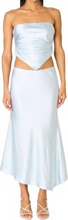 Nia Giacomo Strapless Top In Sky