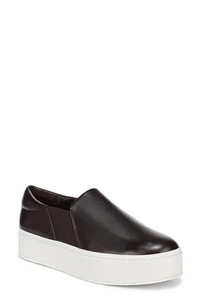 Vince Warren Platform Slip-On Sneaker in Ganache at Nordstrom, Size 5.5