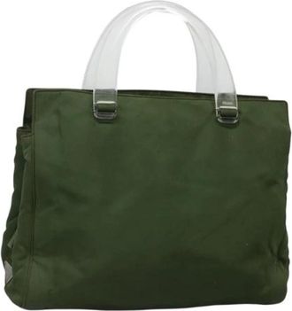 Prada Pre-owned Nylon prada-bags - Dames - Vintage Handtas - Groen - ONE Size - Nylon - Vintage