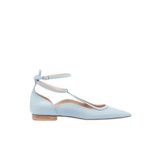 Scarosso Ballerinas, female, Blue, Size: 6 US Gae Pointed Ballerina