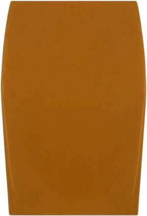 Saint Laurent Js 25 Version Stretch - Dames - Kokerrokken - Oranje - M - Rokken
