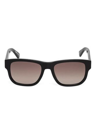 Moschino Zonnebril met vierkant montuur - Zwart