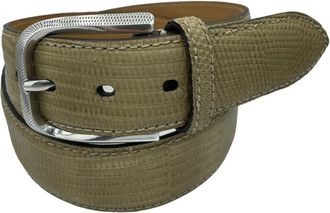 Paolo Vitale Accessoires - unisex - Riemen - Beige - 90 CM - Leer - Accessoires