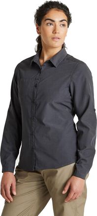 Craghoppers Dames/dames Expert Kiwi Shirt met lange mouwen (Koolstofgrijs)