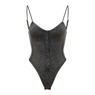 Diesel Body, female, Black, Size: XS T-Ley Ribbed Bodysuit