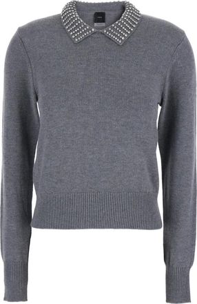 Pinko Mujer, Jerseys, Gris, Talla: M