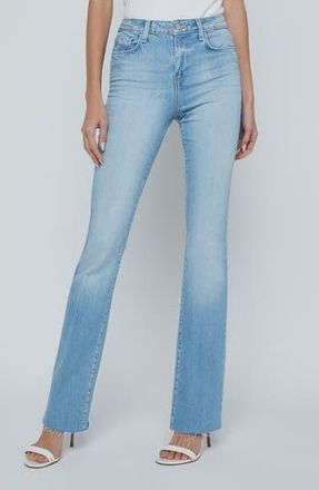 L'agence Ruth Raw Hem Straight Leg Jeans in Barker at Nordstrom Rack, Size 23