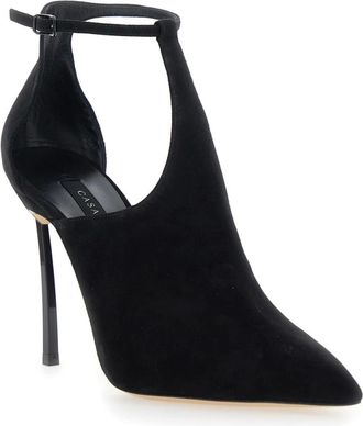 Casadei Zapato de Sal&oacute;n de Tac&oacute;n Alto y Punta Fina - Shoes - Mujer - Negro - 38 1/2 EU
