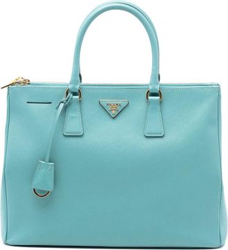 Prada Pre-owned Prada Large Saffiano Lux Galleria Double Zip Satchel HGQG21VF4WL8XVR9