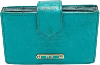 Fendi Pre-owned Accordion Card Holder - - Pre-owned - Donna - Blu - ONE SIZE