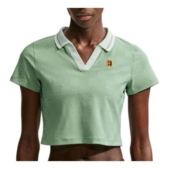 Nike (WMNS) Nike Court Collection Dri-FIT Cropped Polo Steam Barely Green IB0772-006