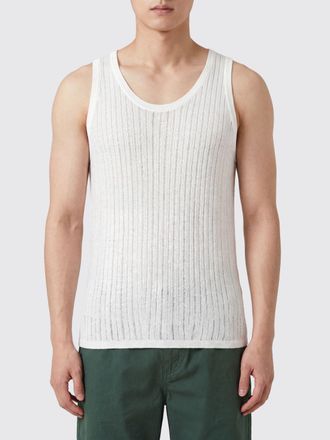 Commas Canotta in maglia di cotone e lino Pointelle