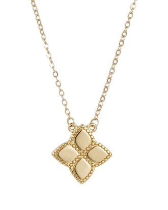 Adornia Adornia 14K Plated Pointed Clover Necklace