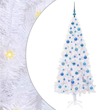 vidaXL &Aacute;rbol De Navidad Artificial Con 300 Led 180 Cm Pvc Y Acero Vidaxl