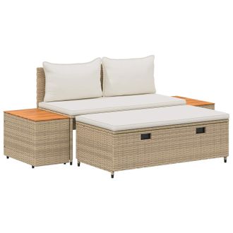 vidaXL Conjunto De Sof&aacute;s De Exterior 4 -seater 4 Pcs 55 X 30 X 39 Cm Vidaxl