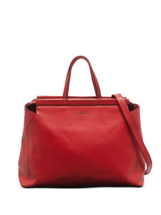 Furla logo-detail tote bag - women - Calf Leather/Nylon - One Size - Red