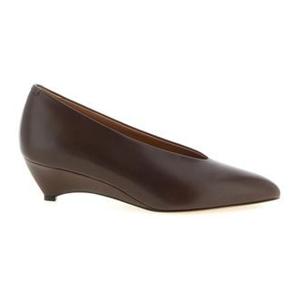 Jil Sander Arc Pump - female - Jil Sander - Pumps - Brown - 8 UK - Shoes
