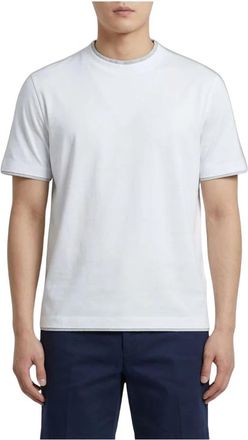 Brunello Cucinelli T-Shirts - Heren - T-shirts - Wit - S - Tops