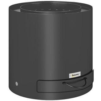 OUTSUNNY Brasero exterior 45x45x42 cm negro