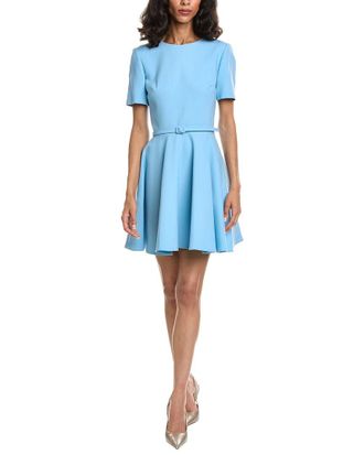 Oscar De La Renta Flare Skirt Mini Dress