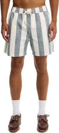 Cotton On Mens Easy Short in Blue 50 50 Stripe at Nordstrom, Size X-Large