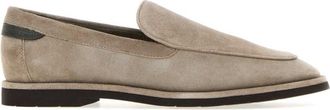 Brunello Cucinelli Beige Suede Loafers